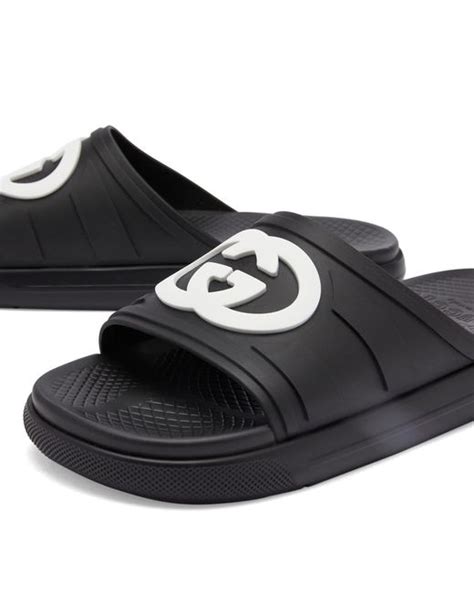 gucci pursuit bar logo sport slide fakes|are Gucci shoes real.